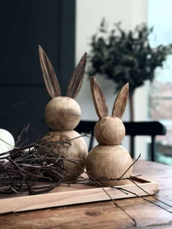 VIAMAJA Pynte Genstande|Påske<Kanin wood - Flere størrelser