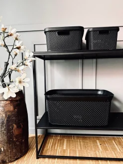 Børn VIAMAJA Opbevaring Til Badeværelse|Garderobe Opbevaring<Kasse med låg - Small VILA BLACK
