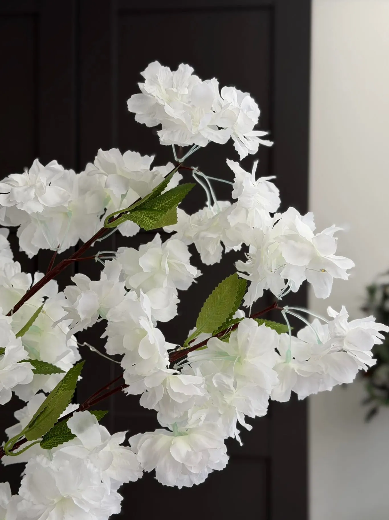VIAMAJA Blomster<Kirsebærgren med lys - Hvid