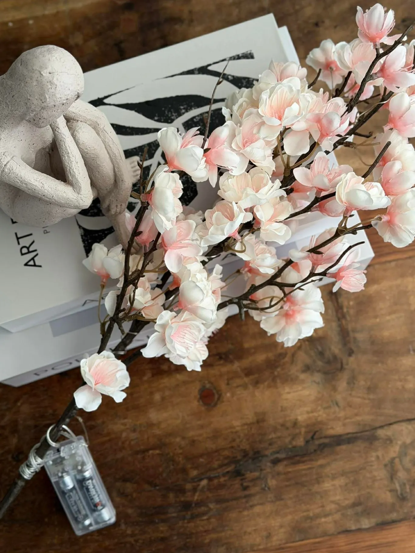 VIAMAJA Blomster<Kirsebærgren med lys - Rosa