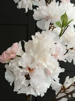 VIAMAJA Blomster<Kirsebærgren med lys - Rosa / hvid