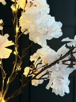 VIAMAJA Blomster<Kirsebærgren med lys - Rosa / hvid