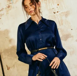 VIAMAJA Kjoler<Kjole Cindy Midnight Blue