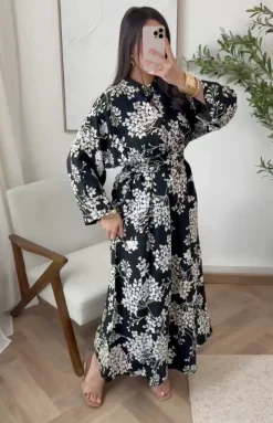 VIAMAJA Kjoler<Kjole flower Boheme - Black