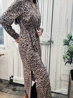 VIAMAJA Kjoler<Kjole Lina Leopard