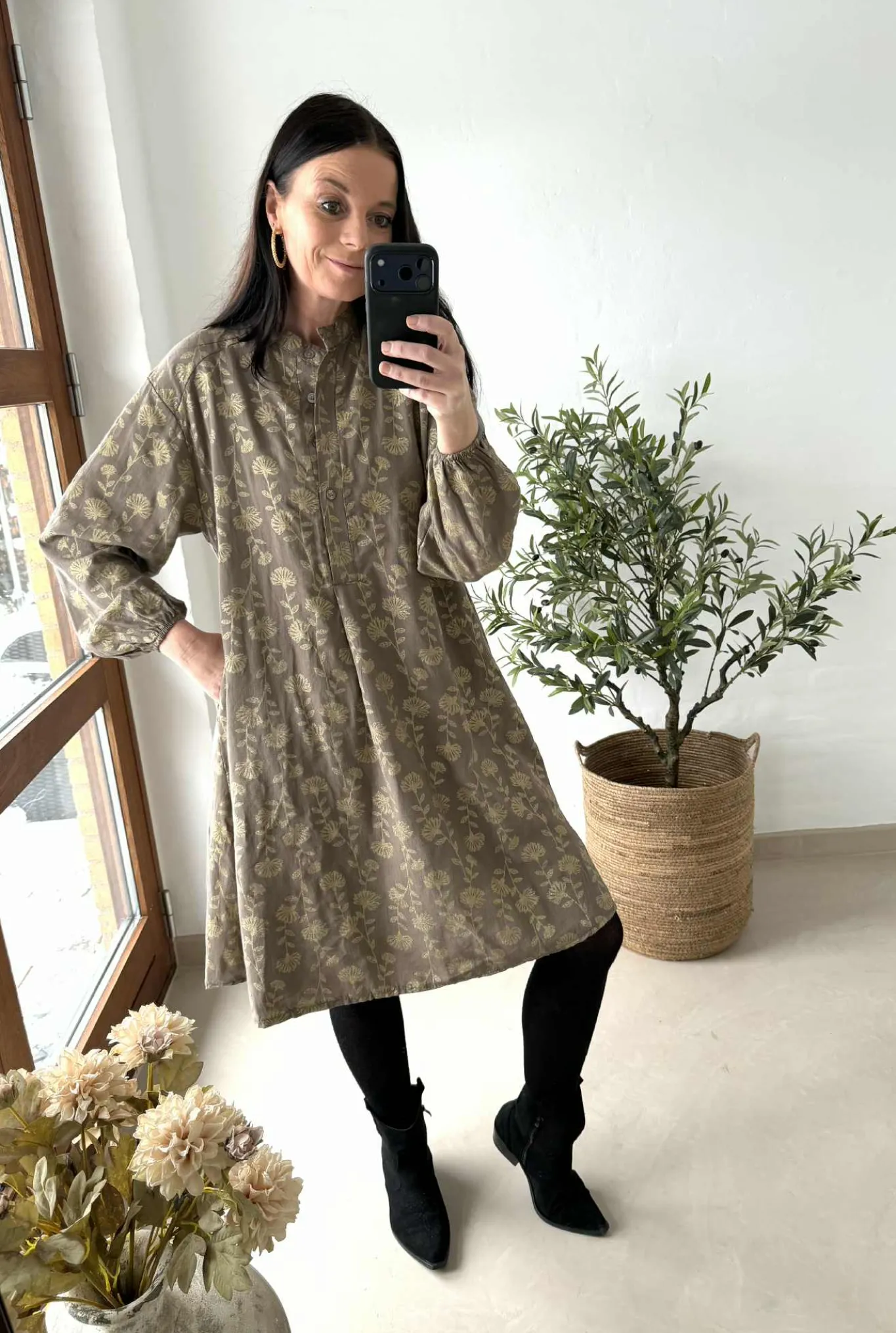 VIAMAJA Kjoler<Kjole med guld print