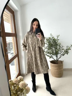 VIAMAJA Kjoler<Kjole med guld print