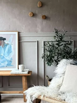 VIAMAJA Knagerække|Garderobe Opbevaring<Knage Eg - Sæt med 3 stk