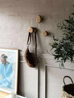 VIAMAJA Knagerække|Garderobe Opbevaring<Knage Eg - Sæt med 3 stk