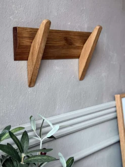 VIAMAJA Knagerække|Garderobe Opbevaring<Knagerække - Eg 2 hooks