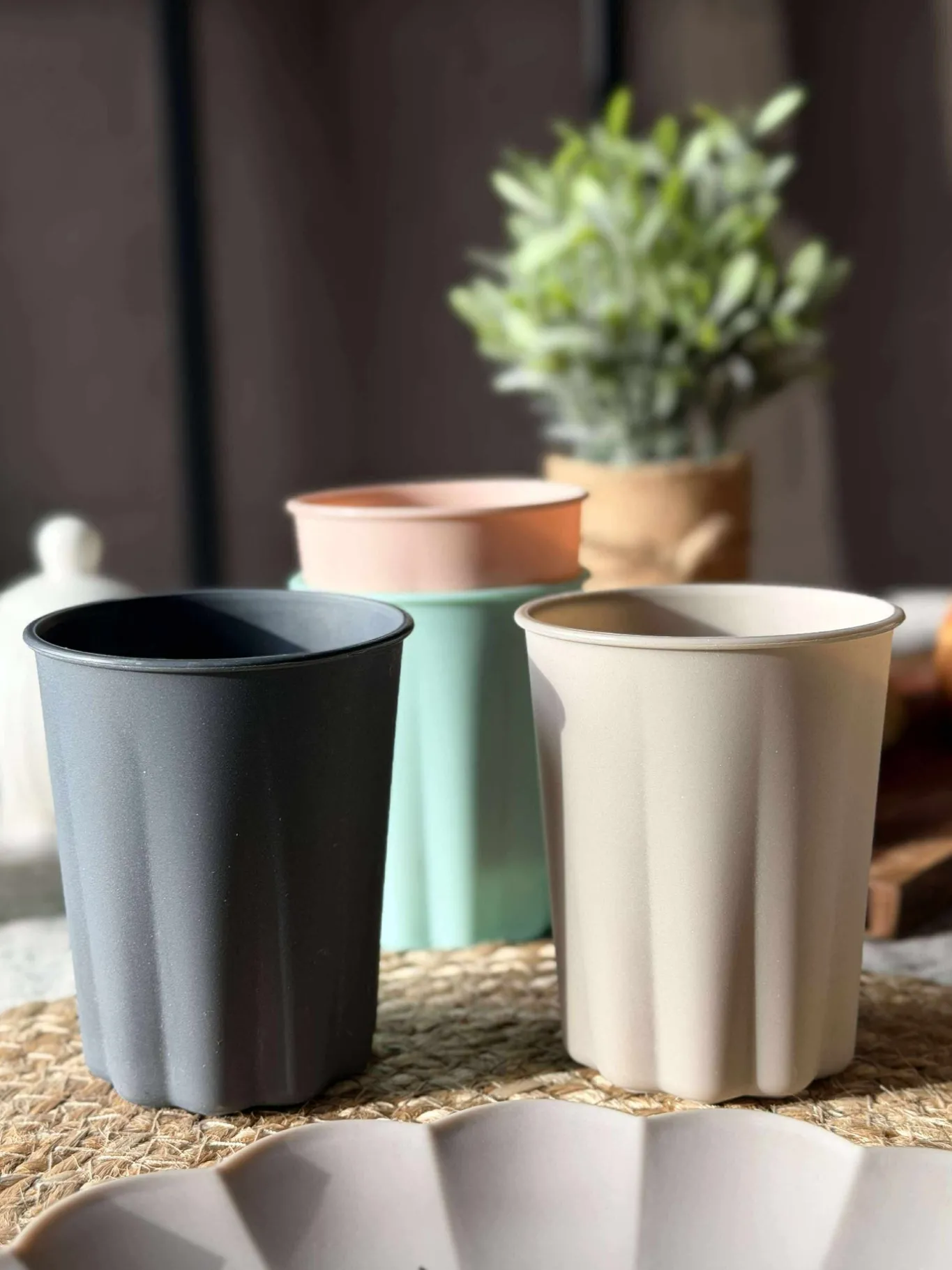 VIAMAJA Krus, Kopper Og Glas|Camping Og Picnic<Kop color - Sæt a 4stk
