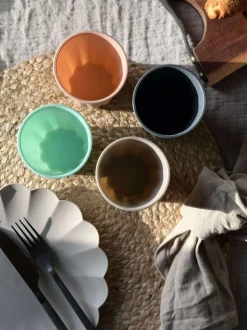 VIAMAJA Krus, Kopper Og Glas|Camping Og Picnic<Kop color - Sæt a 4stk