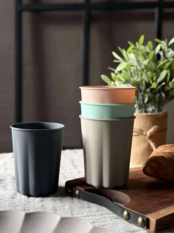 VIAMAJA Krus, Kopper Og Glas|Camping Og Picnic<Kop color - Sæt a 4stk
