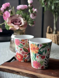 VIAMAJA Krus, Kopper Og Glas|Mini Maja<Kop Flower Melamin