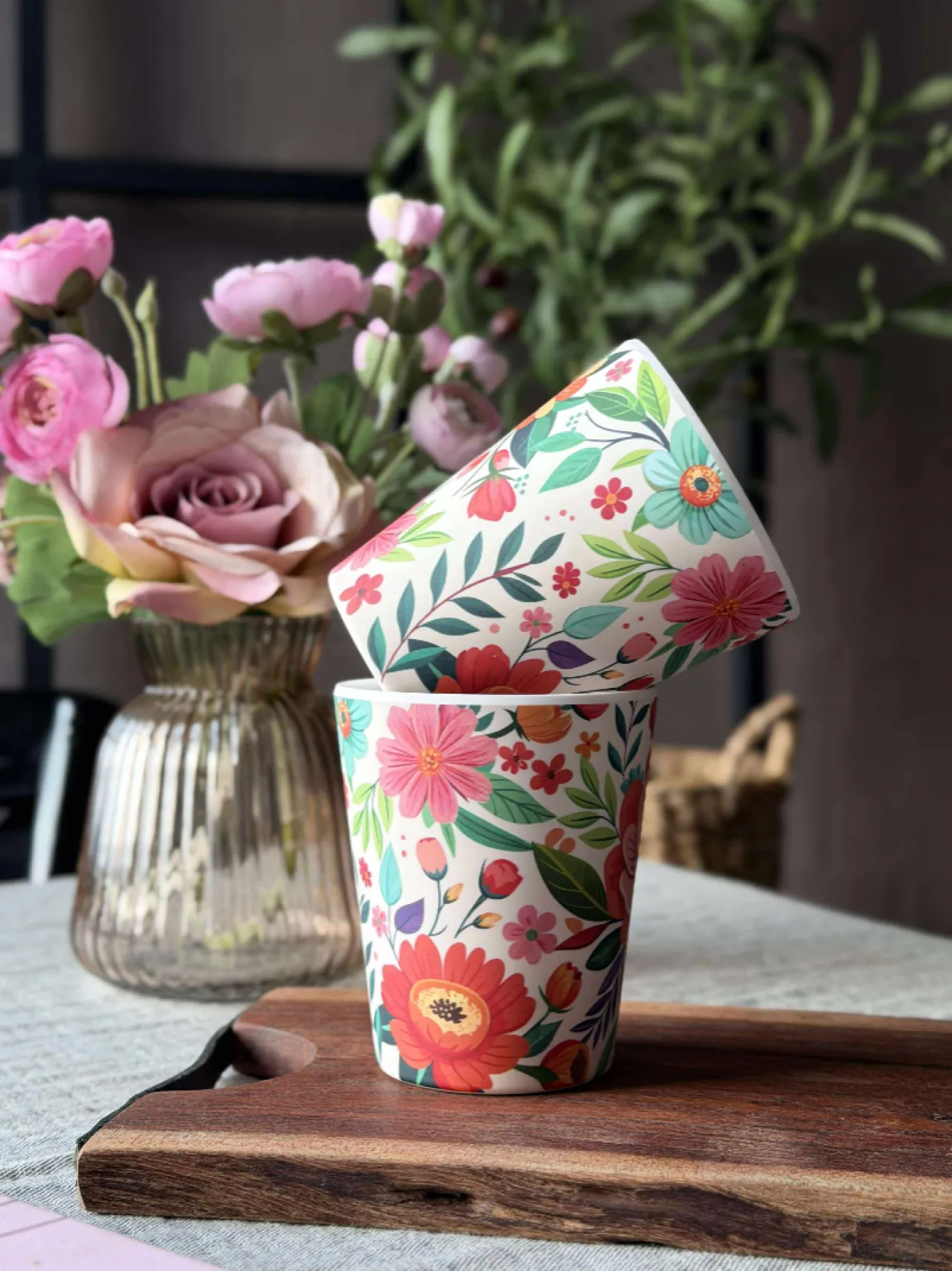 VIAMAJA Krus, Kopper Og Glas|Mini Maja<Kop Flower Melamin