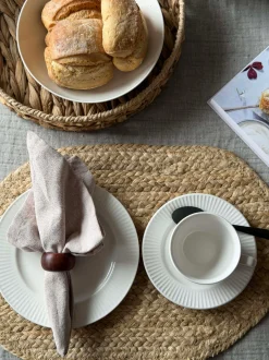 VIAMAJA Krus, Kopper Og Glas|Porcelæn Og Stentøj<Kop og underkop - Riflet porcelæn