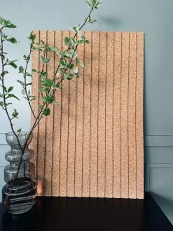 VIAMAJA Korkplader<Korkplade Natur m. Panel effekt – Støjdæmpende