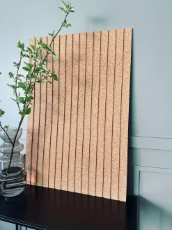 VIAMAJA Korkplader<Korkplade Natur m. Panel effekt – Støjdæmpende