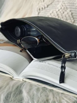 VIAMAJA Clutch|Toilettasker<Kosmetikpung / Clutch - Black leather
