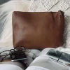 VIAMAJA Toilettasker<Kosmetikpung / Clutch - Cognac leather