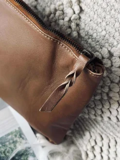 VIAMAJA Toilettasker<Kosmetikpung / Clutch - Cognac leather