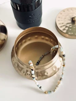 VIAMAJA Badeaccessories|Smykkeopbevaring<Krukke med låg – Golden Mix