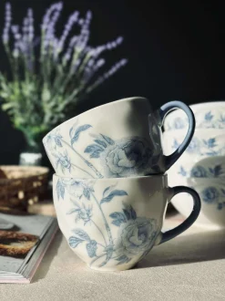 VIAMAJA Krus, Kopper Og Glas<Krus Flora Blå