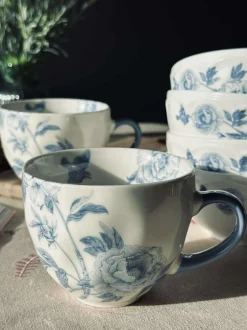 VIAMAJA Krus, Kopper Og Glas<Krus Flora Blå