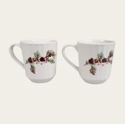 VIAMAJA Krus, Kopper Og Glas|Porcelæn Og Stentøj<Krus JUL - Sæt med 2 stk.
