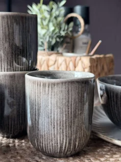VIAMAJA Krus, Kopper Og Glas|Porcelæn Og Stentøj<Krus Lydia keramik - Sæt med 4 stk