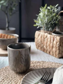 VIAMAJA Krus, Kopper Og Glas|Porcelæn Og Stentøj<Krus Lydia keramik - Sæt med 4 stk