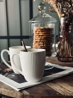 VIAMAJA Krus, Kopper Og Glas|Porcelæn Og Stentøj<Krus Riflet - Porcelæn