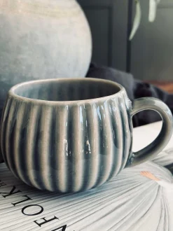 VIAMAJA Krus, Kopper Og Glas|Porcelæn Og Stentøj<Krus VIGA Strib - Blå
