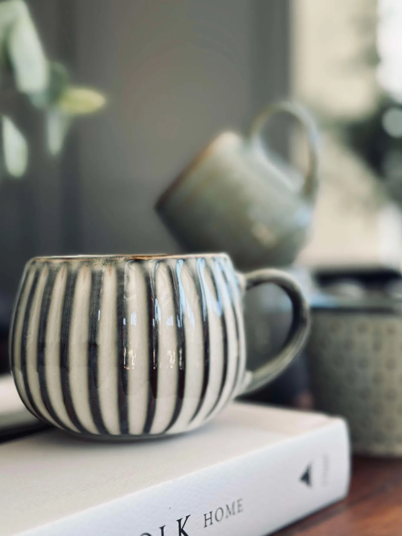 VIAMAJA Krus, Kopper Og Glas|Porcelæn Og Stentøj<Krus VIGA Strib - Grå