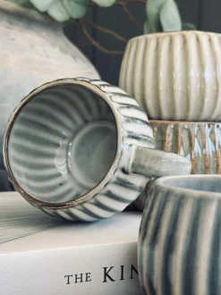 VIAMAJA Krus, Kopper Og Glas|Porcelæn Og Stentøj<Krus VIGA Strib - Grå