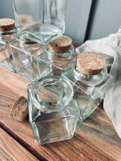 VIAMAJA Køkken Opbevaring<Krydderiglas m. kork 80ml – pakke med 6 stk