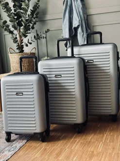 VIAMAJA Kufferter|Rejse Opbevaring<Kuffert sæt LUX Silver - Sæt af 3 stk.
