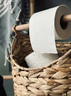 VIAMAJA Tilbehør Til Badeværelse<Kurv m. toiletpapirholder – Lys Natur