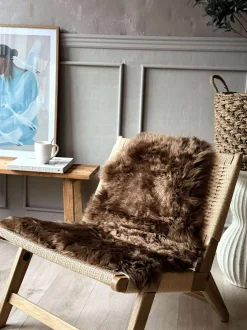 VIAMAJA Korthåret|Langhåret<Lammeskind i flot brun farve 60x90cm