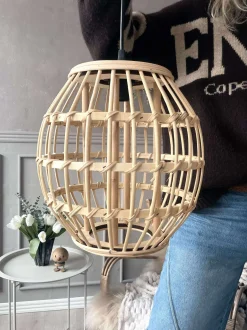 VIAMAJA Lamper<Lampe Bambus - Dia 28 cm