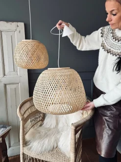 VIAMAJA Lamper<Lampe bambus – Dia 45cm