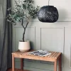 VIAMAJA Lamper<Lampe bambus - Sort dia 33