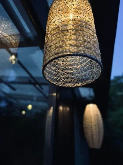 VIAMAJA Lys Og Led|Udendørs Led<Lampe cylinder med solceller - SUMMER GOLD