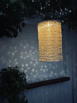 VIAMAJA Lys Og Led|Udendørs Led<Lampe cylinder med solceller - SUMMER GOLD