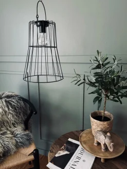 VIAMAJA Udendørs Led|Led Solceller<Lampe med solceller – Black metal
