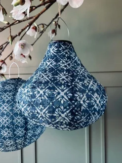 VIAMAJA Lys Og Led|Udendørs Led<Lampe med solceller Pear – SUMMER BLUE