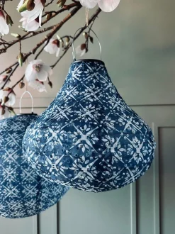 VIAMAJA Lys Og Led|Udendørs Led<Lampe med solceller Pear – SUMMER BLUE
