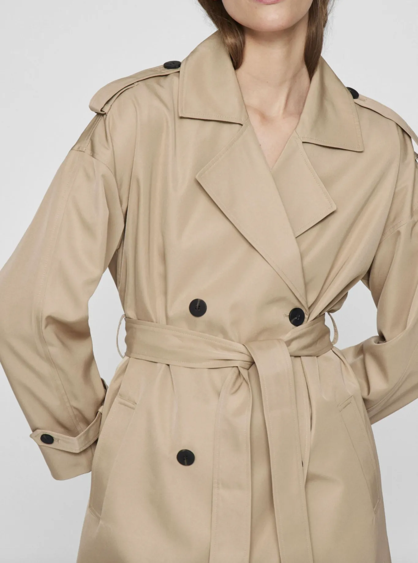 VIAMAJA Jakker<Lang trenchcoat - Savannah Tan