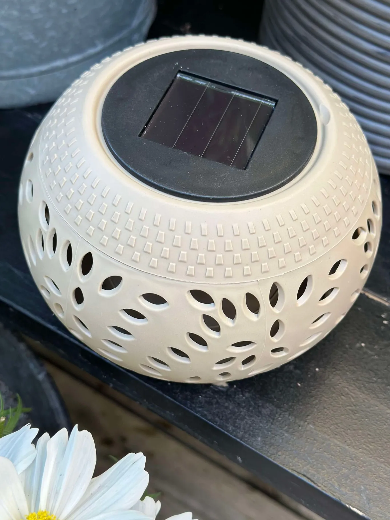 VIAMAJA Lys Og Led|Udendørs Led<Lanterne FIONA Solar - Beige