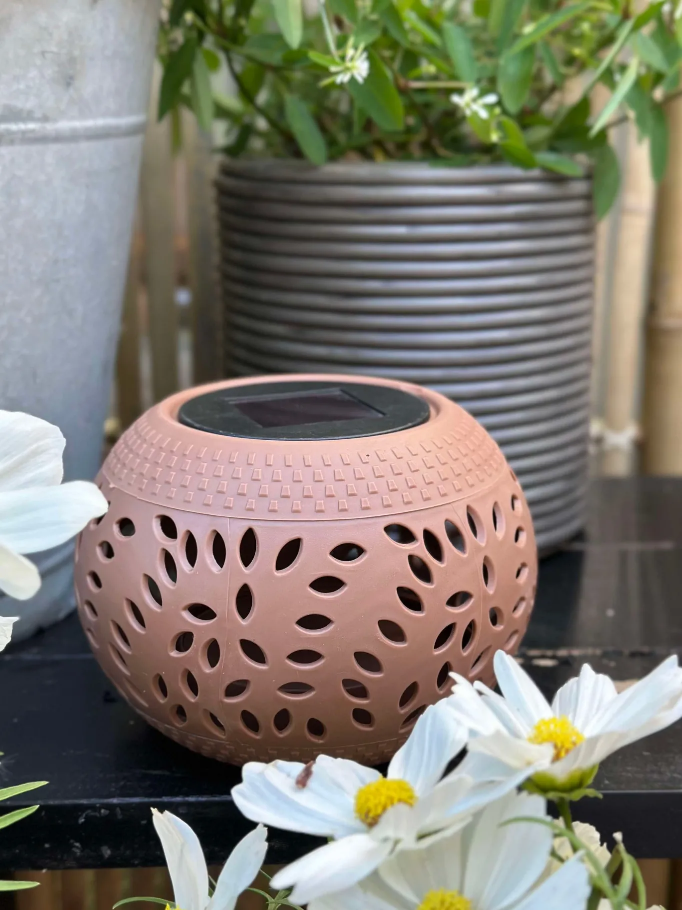 VIAMAJA Lys Og Led|Udendørs Led<Lanterne FIONA Solar - Old rose